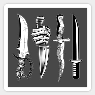 KNIVES AND DAGGERS Sticker